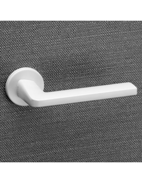 Maniglia per porta interna Axis Zincral Linea Calì rosetta tonda