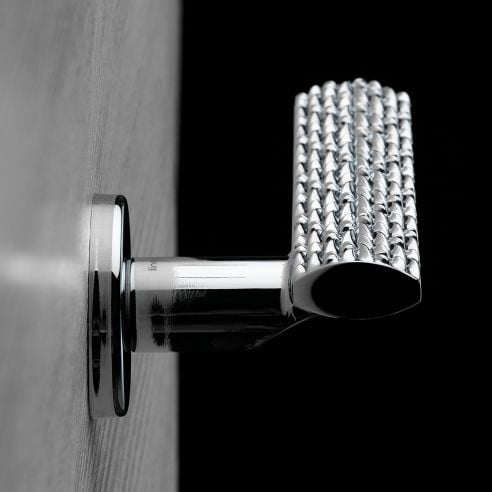 Maniglia per porta interna Vision Zincral Linea Calì rosetta tonda