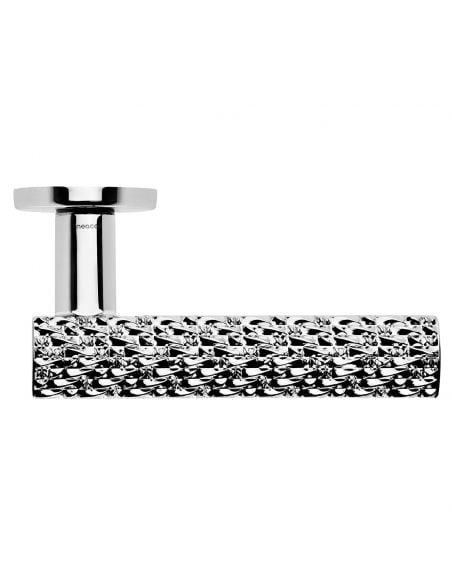 Maniglia per porta interna Vision Zincral Linea Calì rosetta tonda