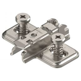 Basetta a croce Blum 173L8130 Clip spessore 3 mm montaggio con viti euro premontate