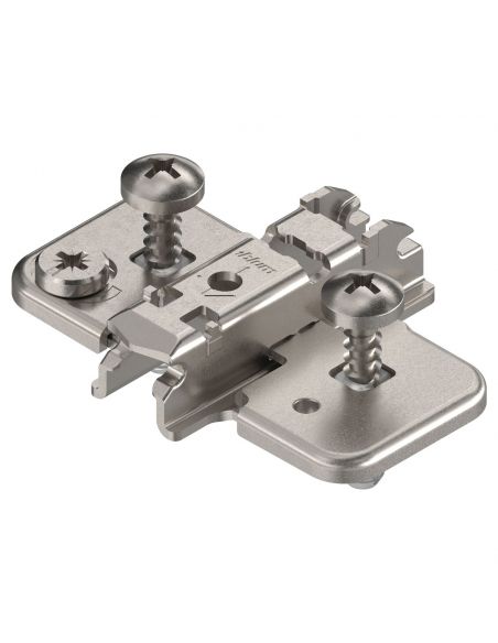 Basetta a croce Blum 174H7130E Clip spessore 3 mm con eccentrico montaggio EXPANDO