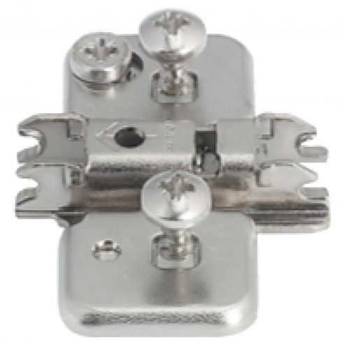 Basetta a croce Blum 174H7130E Clip spessore 3 mm con eccentrico montaggio EXPANDO