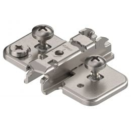 Basetta a croce Blum 174H713ZE Clip spessore 3 mm con eccentrico anta battuta doppia montaggio EXPANDO
