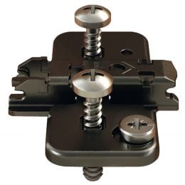 Basetta a croce Blum 174H7100E Clip spessore 0 mm con eccentrico montaggio EXPANDO nero onice 2