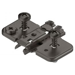 Basetta a croce Blum 174H7100E Clip spessore 0 mm con eccentrico montaggio EXPANDO nero onice