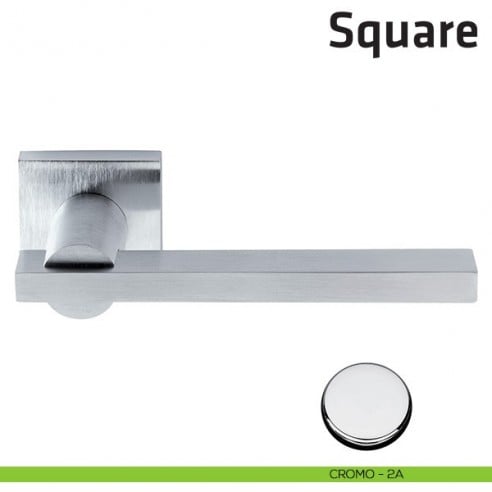 Maniglia per porta Square Comit cromo lucido