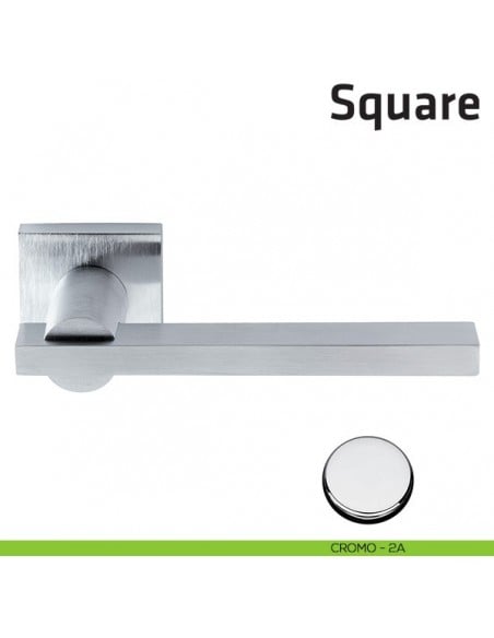 Maniglia per porta Square Comit cromo lucido