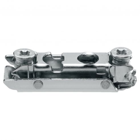Basetta dritta Blum 175H4130 Clip spessore 3 mm con eccentrico montaggio con viti euro premontate
