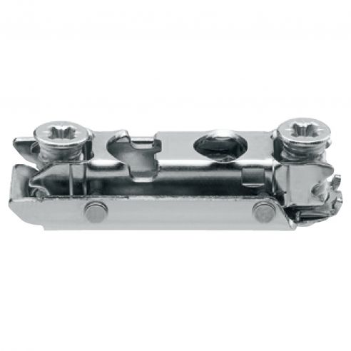 Basetta dritta Blum 175H4100 Clip spessore 0 mm con eccentrico montaggio con viti euro premontate