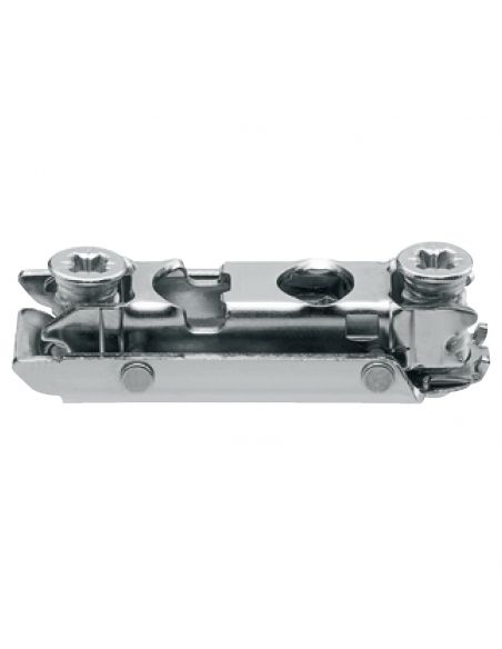 Basetta dritta Blum 175H4100 Clip spessore 0 mm con eccentrico montaggio con viti euro premontate