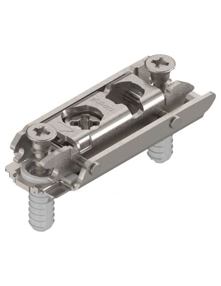 Basetta dritta Blum 177H3100E Clip spessore 0 mm con eccentrico montaggio EXPANDO diametro 5 mm