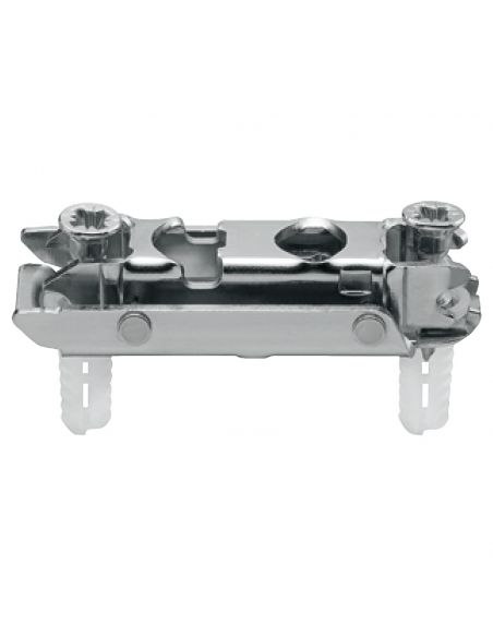 Basetta dritta Blum 177H3100E Clip spessore 0 mm con eccentrico montaggio EXPANDO diametro 5 mm