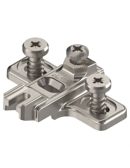 Basetta a croce Blum 199.8130 Modul spessore 3 mm per mobili con colonna montaggio con viti euro premontate