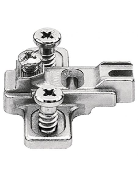 Basetta a croce Blum 199.8130 Modul spessore 3 mm per mobili con colonna montaggio con viti euro premontate