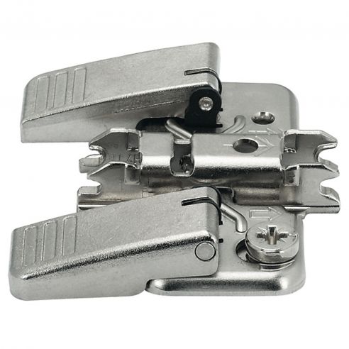 Basetta a croce Blum 174H7100I Clip spessore 0 mm con eccentrico montaggio INSERTA