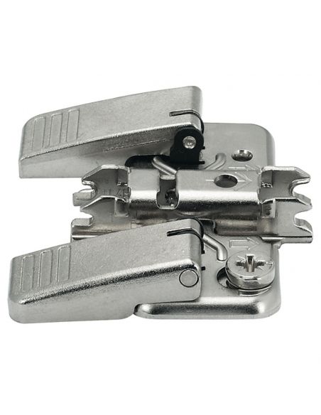 Basetta a croce Blum 174H7100I Clip spessore 0 mm con eccentrico montaggio INSERTA
