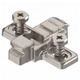 Basetta a croce Blum 175L8130 Clip spessore 3 mm montaggio con viti euro premontate