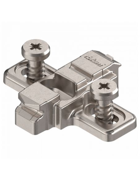 Basetta a croce Blum 175L8130 Clip spessore 3 mm montaggio con viti euro premontate