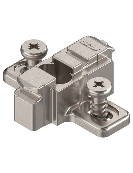 Basetta a croce Blum 175L8190 Clip spessore 9 mm montaggio con viti euro premontate