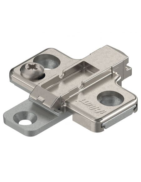 Basetta a croce Blum 175H9100 Clip spessore 0 mm montaggio con viti euro