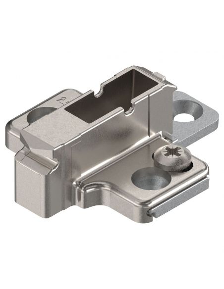 Basetta a croce Blum 175H9190 Clip spessore 9 mm montaggio con viti euro