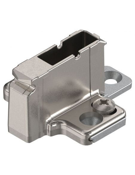 Basetta a croce Blum 175H9190.22 Clip spessore 18 mm montaggio con viti euro