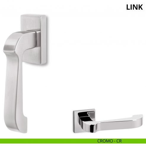Maniglia per finestra martellina DK Link Ento cromo