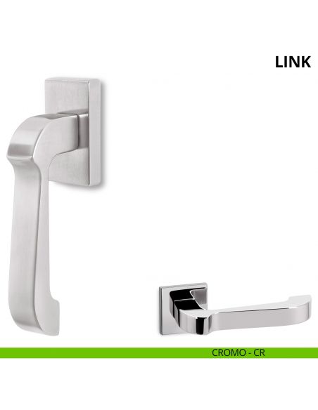 Maniglia per finestra martellina DK Link Ento cromo