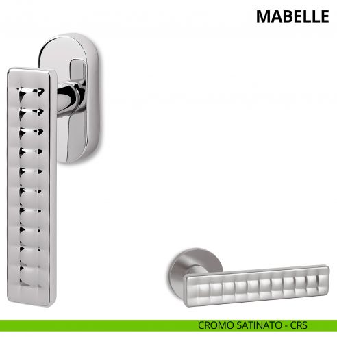 Maniglia per finestra martellina DK Mabelle Ento cromo satinato