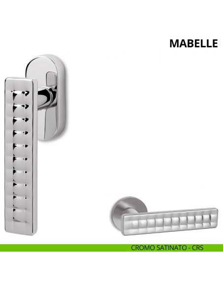 Maniglia per finestra martellina DK Mabelle Ento cromo satinato