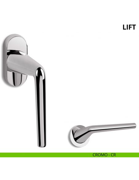 Maniglia per finestra martellina DK Lift Ento cromo