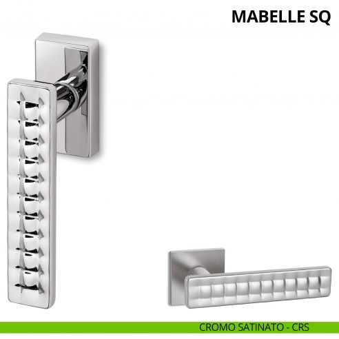 Maniglia per finestra martellina DK Mabelle SQ Ento cromo satinato
