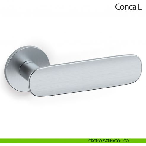 Maniglia per porta Conca L Olivari bassa cromo satinato
