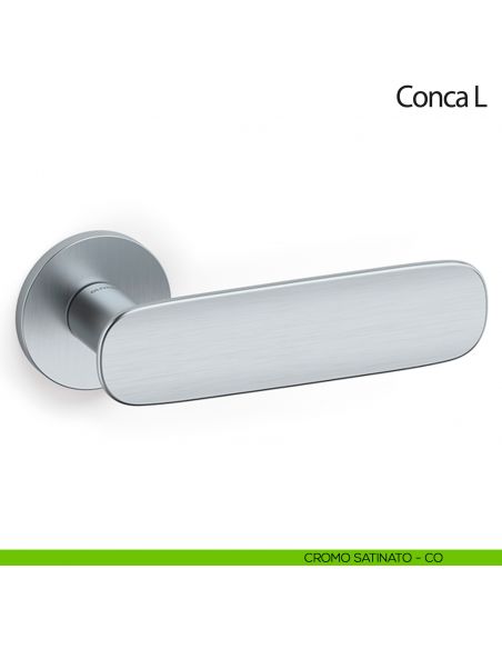 Maniglia per porta Conca L Olivari bassa cromo satinato