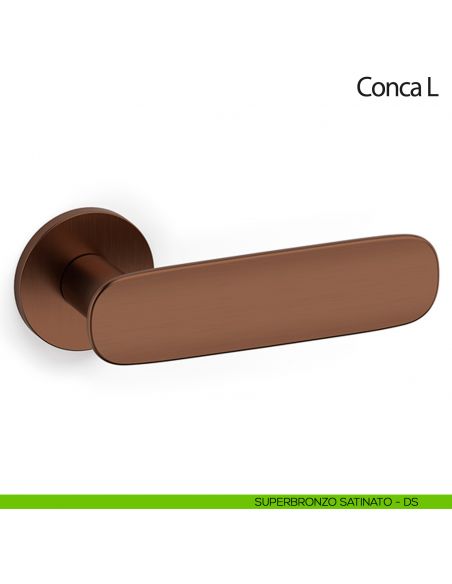 Maniglia per porta Conca L Olivari bassa superbronzo satinato