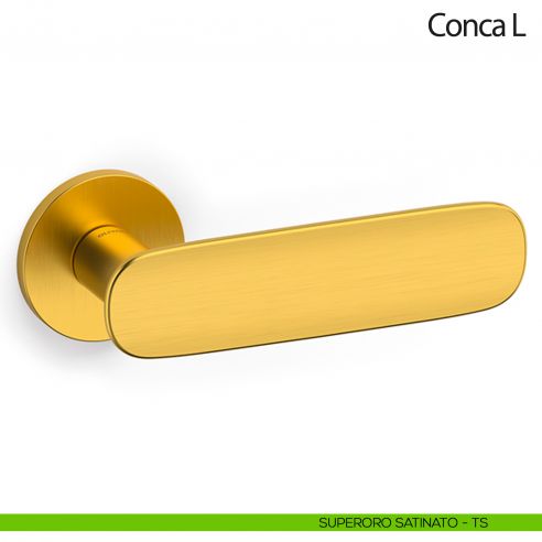 Maniglia per porta Conca L Olivari bassa superoro satinato