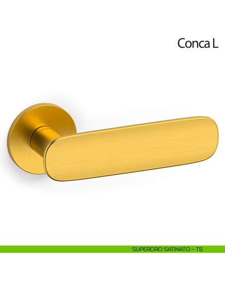 Maniglia per porta Conca L Olivari bassa superoro satinato