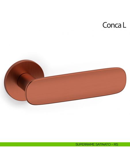 Maniglia per porta Conca L Olivari bassa superame satinato