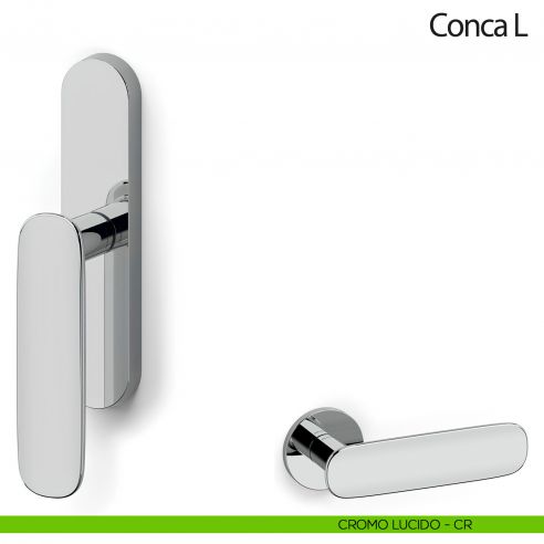 Maniglia per finestra cremonese Conca L Olivari cromo