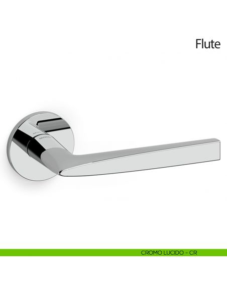 Maniglia per porta Flute Olivari bassa cromo