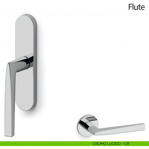 Maniglia per finestra cremonese Flute Olivari cromo