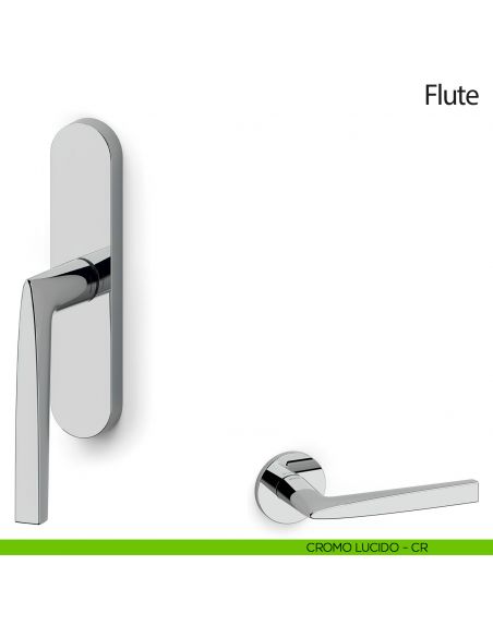Maniglia per finestra cremonese Flute Olivari cromo