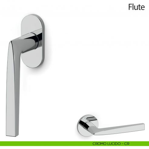 Maniglia per finestra martellina DK Flute Olivari cromo