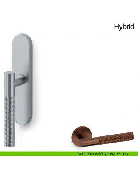 Maniglia per finestra cremonese Hydrid Olivari superbronzo satinato