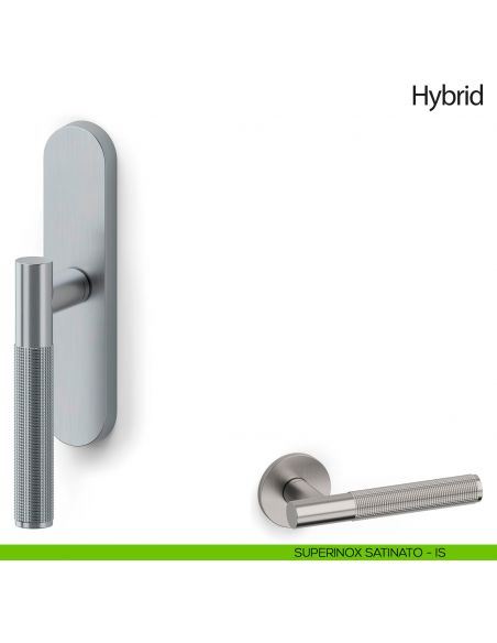 Maniglia per finestra cremonese Hydrid Olivari superinox satinato