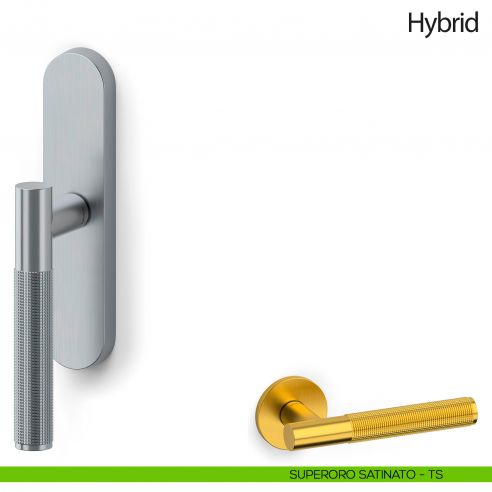 Maniglia per finestra cremonese Hydrid Olivari superoro satinato