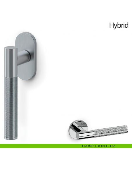 Maniglia per finestra martellina DK Hybrid Olivari cromo