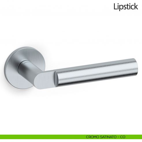 Maniglia per porta Lipstick Olivari bassa cromo satinato