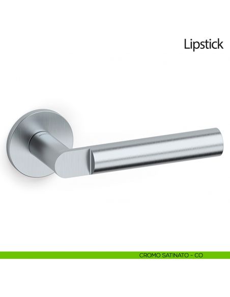 Maniglia per porta Lipstick Olivari bassa cromo satinato