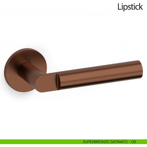 Maniglia per porta Lipstick Olivari bassa superbronzo satinato
